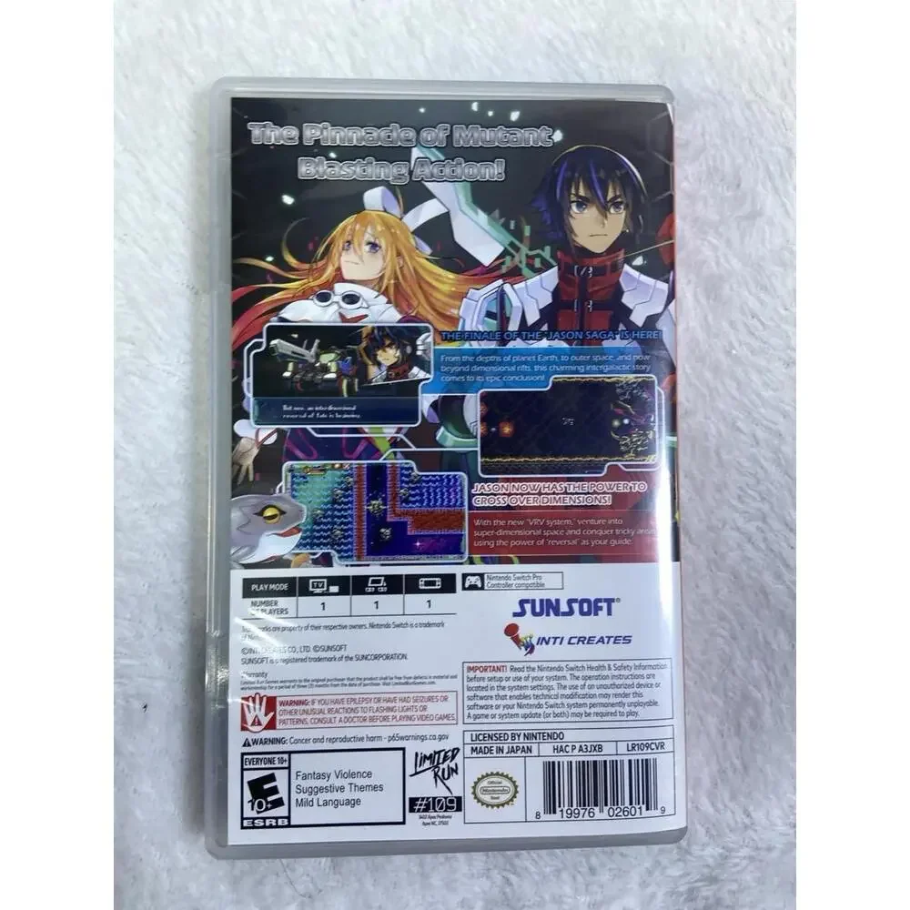 SWITCH LIMITED RUN #109: BLASTER MASTER ZERO 3 COLLECTOR'S EDITION EXTRAS NO BOX